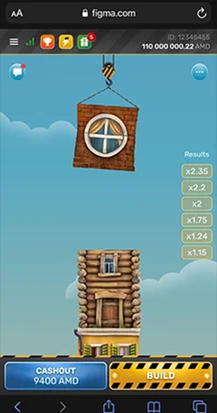 Tower Rush running in a mobile browser in portrait orientation